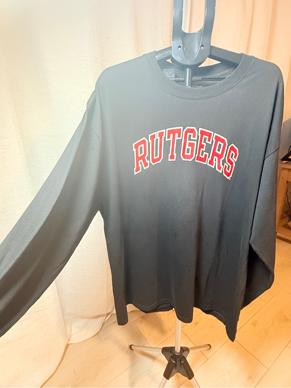 Champion Men’s Rutgers 3XL Sweatshirt with Red Rutgers Lettering - Picture 2 of 4